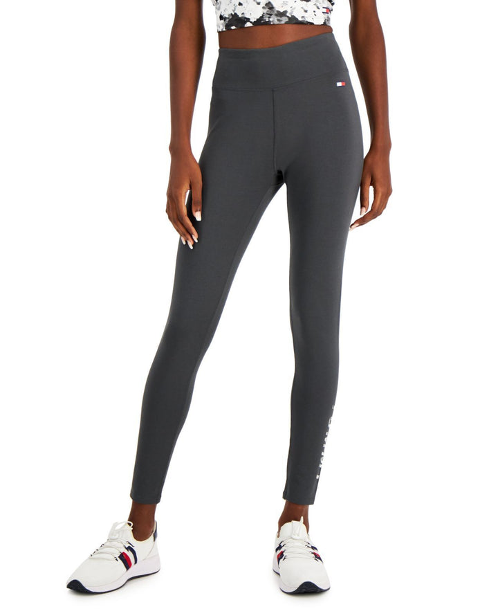 Tommy Hilfiger Womens High-Rise Full-Length Leggings