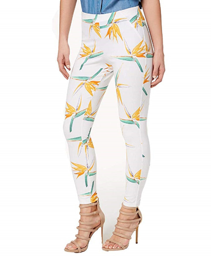 Hue Womens Tropical Floral Simply Stretch Skimmer Leggings