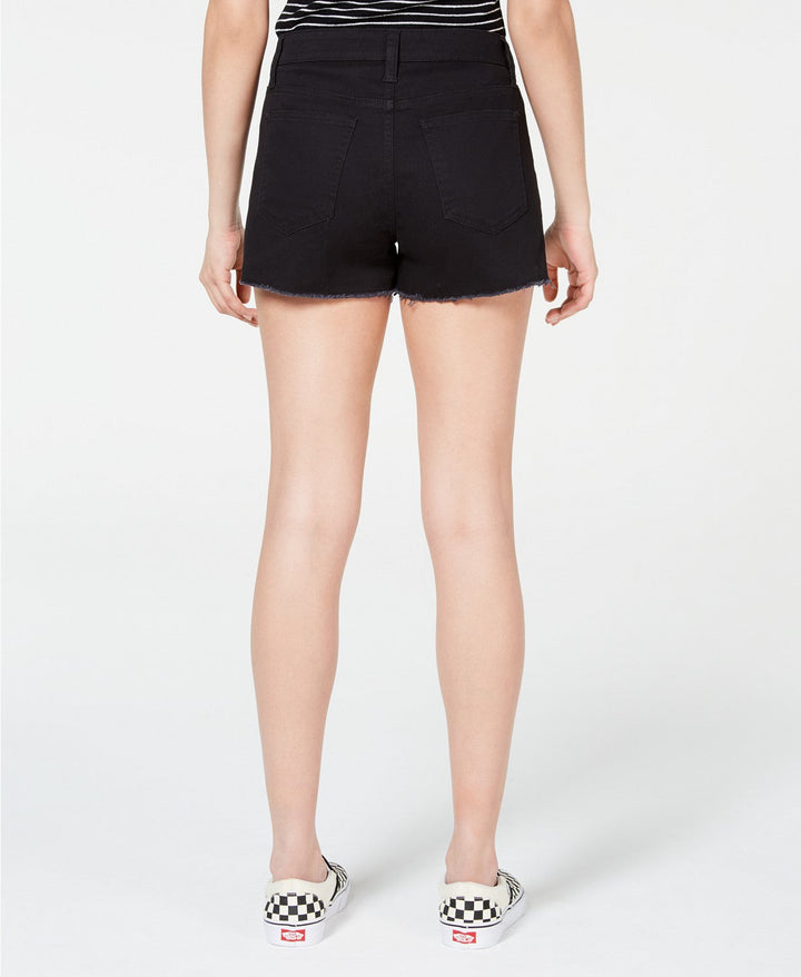 Tinseltown Juniors Frayed Denim Shorts