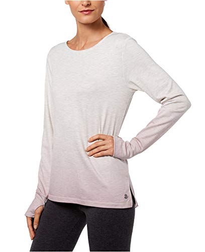 Ideology Womens Cutout Back Gradient Top