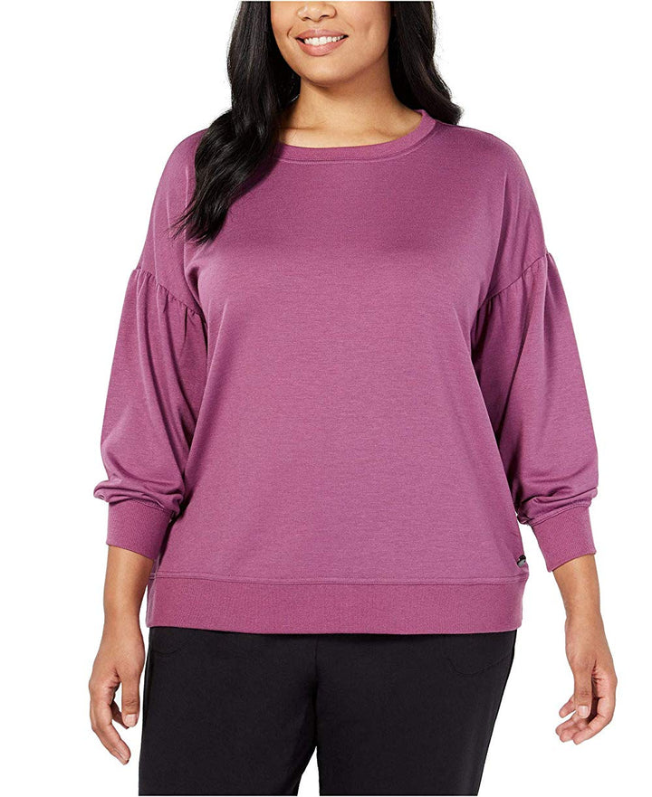 Ideology Womens Plus Size Drop Shoulder Top