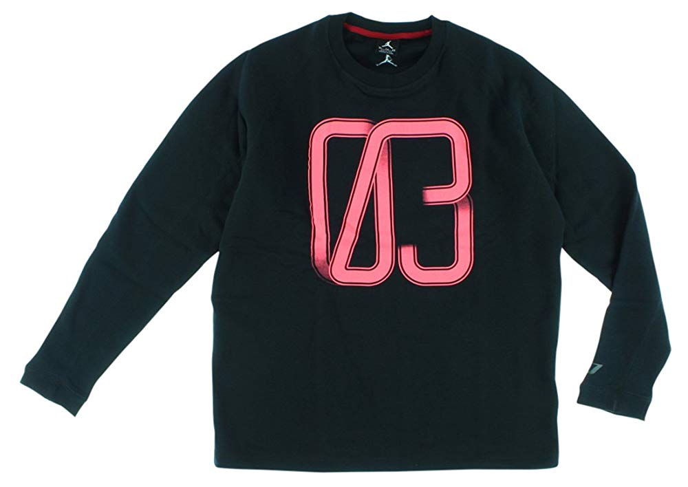 Jordan Mens Viii 03 Long Sleeve Crew T-Shirt