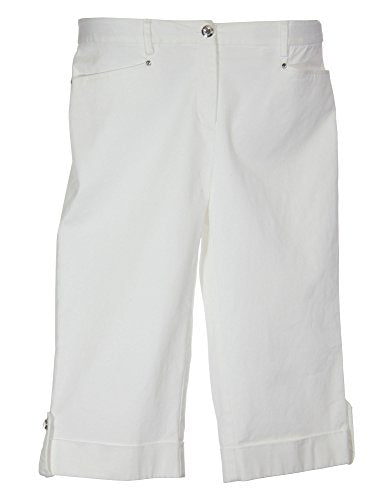 Jm Collection Womens Comfort Waist Embellished Skimmer Pants