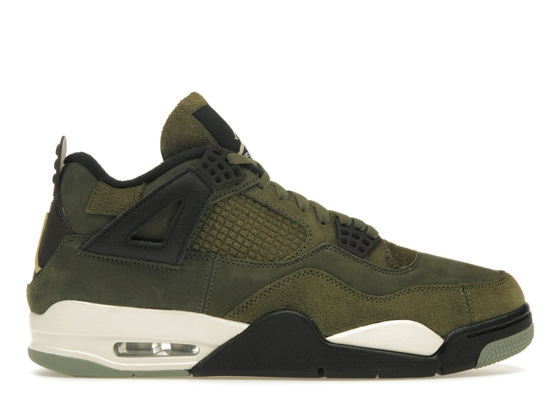 Jordan Mens Air Jordan 4 Retro SE Craft Shoes Olive Size 9.5