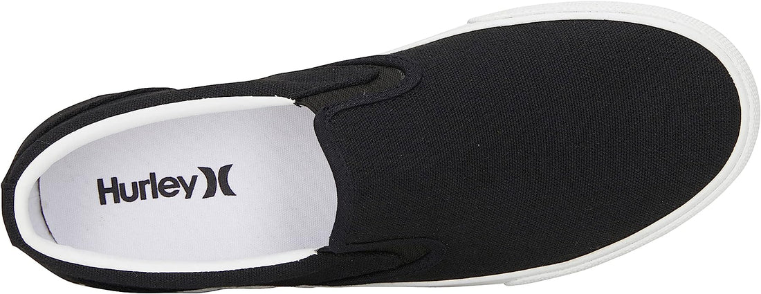 Hurley Mens Canvas Slip On Shoes