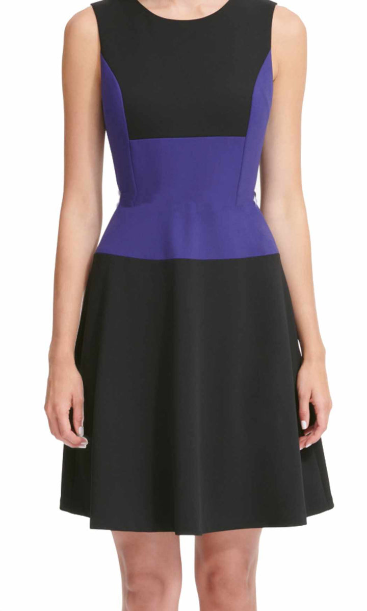 Tommy Hilfiger Womens Fit And Flare Dress Without Belt