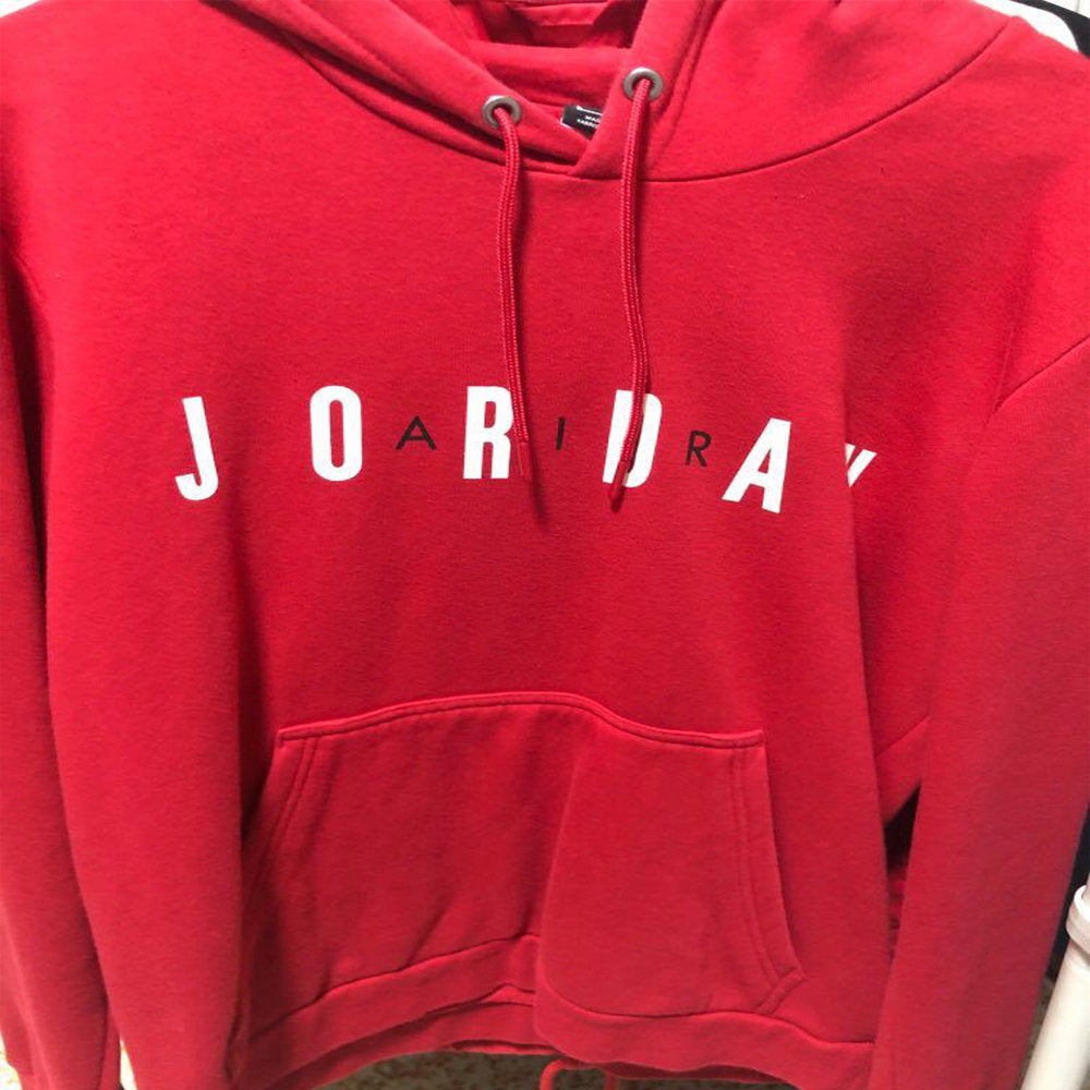 Jordan Mens Flight Fleece Logo Pullover Hoodie