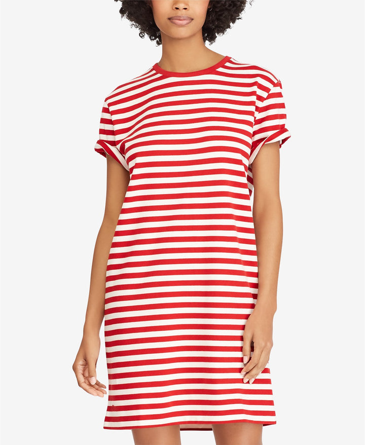 LAUREN RALPH LAUREN Womens Cotton Striped Dress