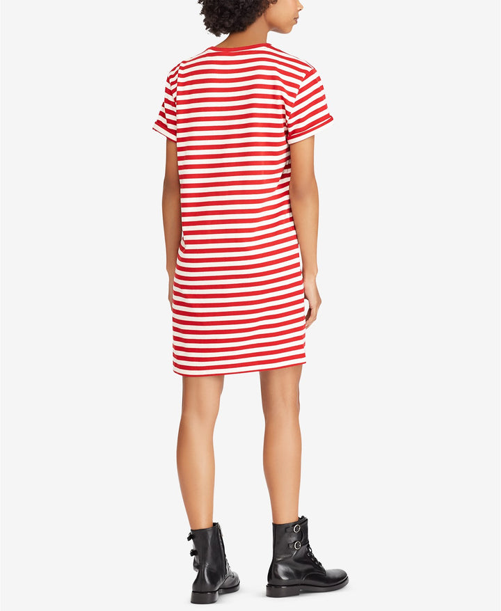 LAUREN RALPH LAUREN Womens Cotton Striped Dress