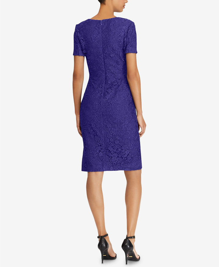 LAUREN RALPH LAUREN Womens Floral Lace Dress