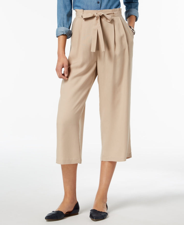 Tommy Hilfiger Womens Tie Waist Pants