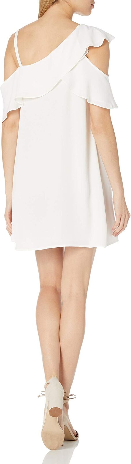 RACHEL Rachel Roy Womens Asymmetrical Cold Shoulder Cocktail Dress