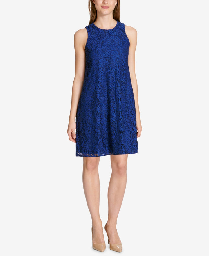 Tommy Hilfiger Womens Lace Shift Dress