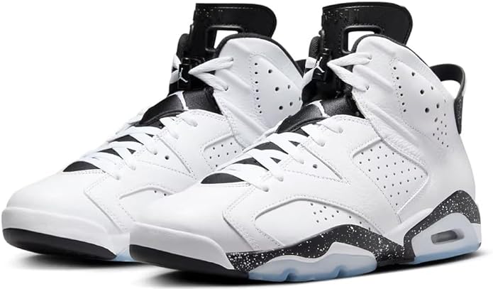 Jordan Mens Air Jordan 6 Retro Reverse Oreo Basketball Sneakers