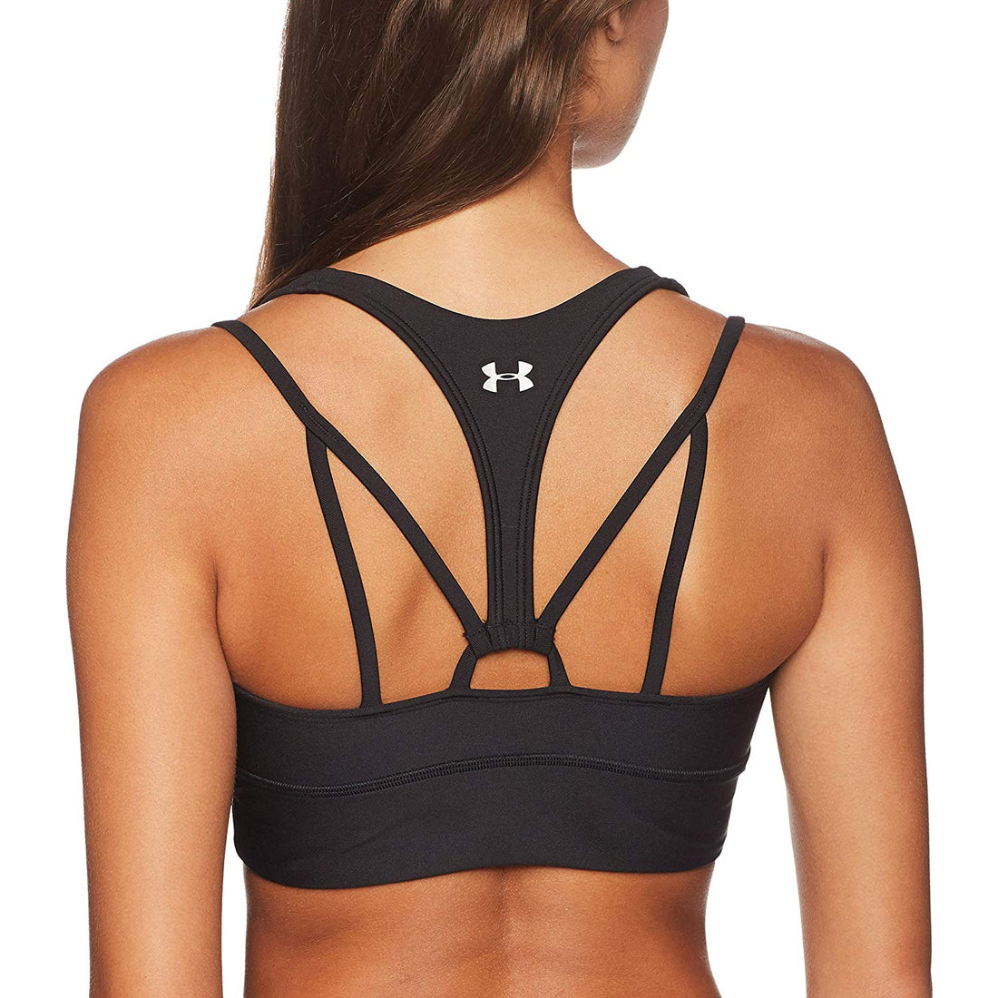 Under Armour Womens Heatgear Line Strappy Back Low Impact Sports Bra X-Small