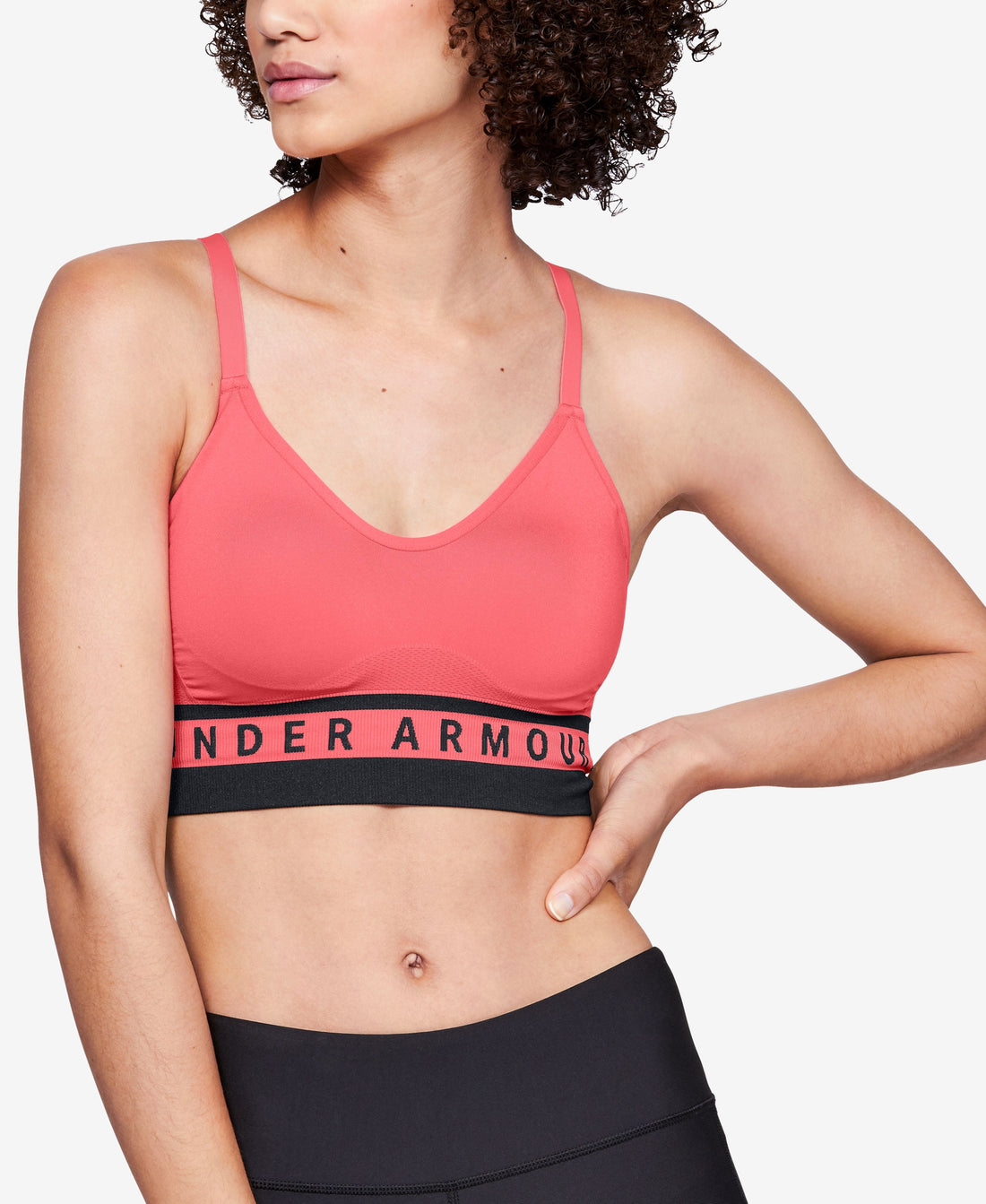 Under Armour Womens Activewear Seamless Strappy Back Low Impact Sports Bra