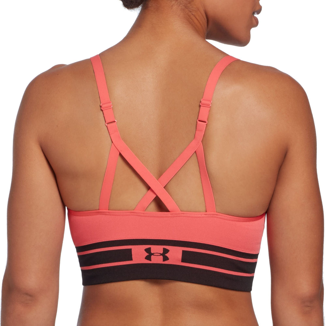 Under Armour Womens Activewear Seamless Strappy Back Low Impact Sports Bra