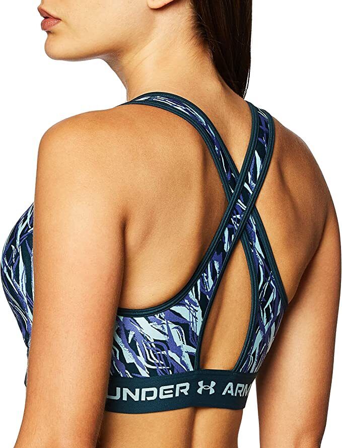 Under Armour Womens Print Cross Back Sports Bra