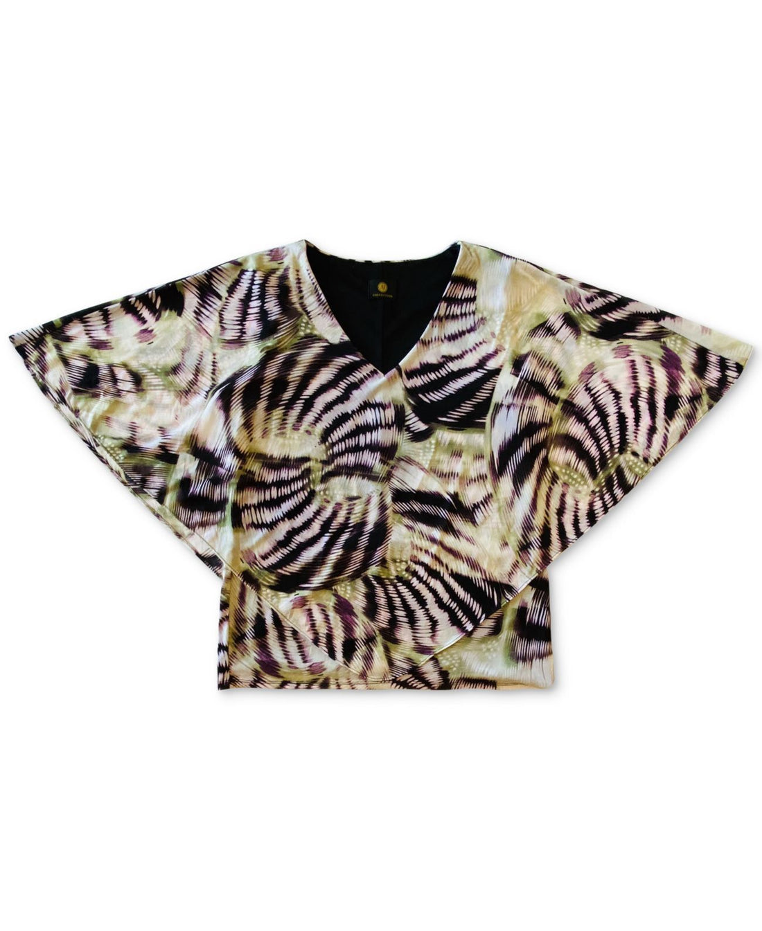 JM Collection Womens Petite Printed Blouse