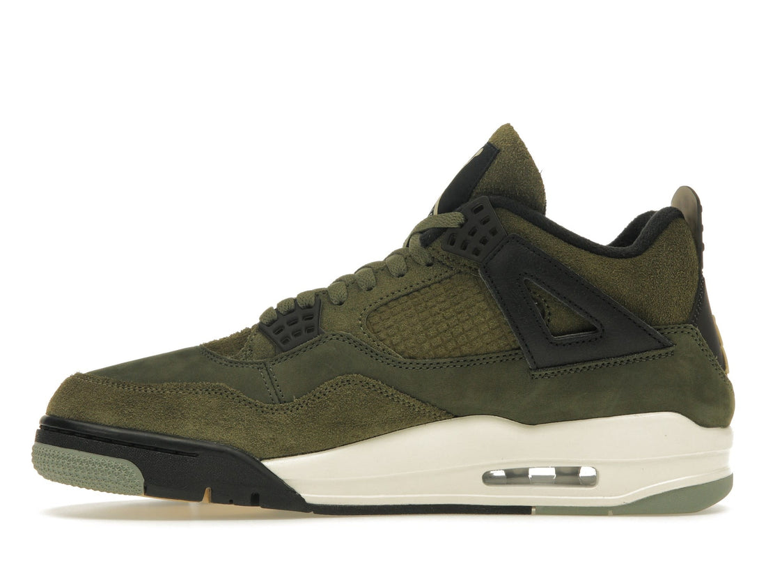 Jordan Mens Air Jordan 4 Retro SE Craft Shoes Olive Size 9.5