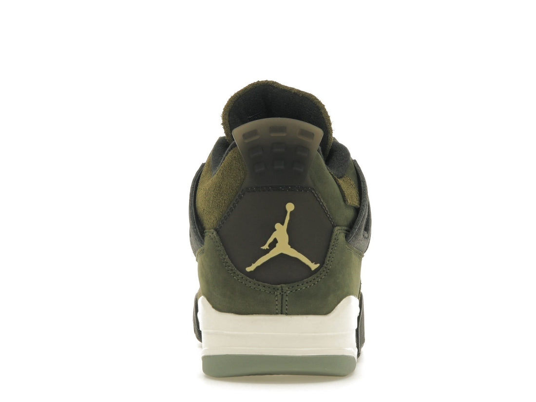 Jordan Mens Air Jordan 4 Retro SE Craft Shoes Olive Size 9.5