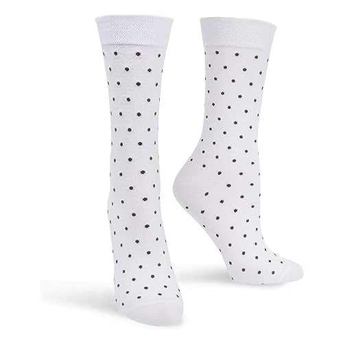 Hue Womens Solid Femme Top Sock,1 pack,One Size,Color White