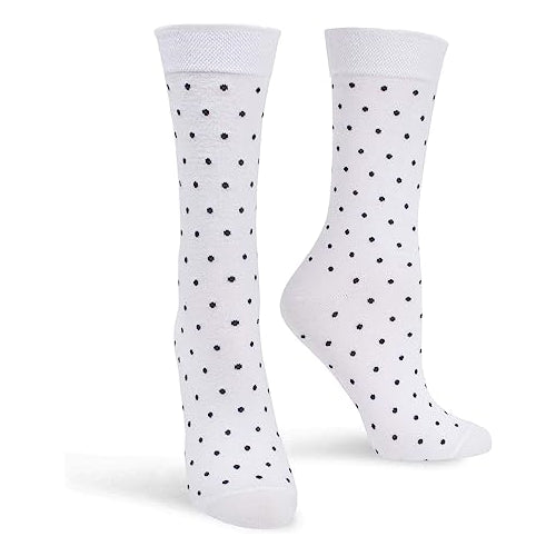 Hue Womens Solid Femme Top Sock,1 pack,One Size,Color White