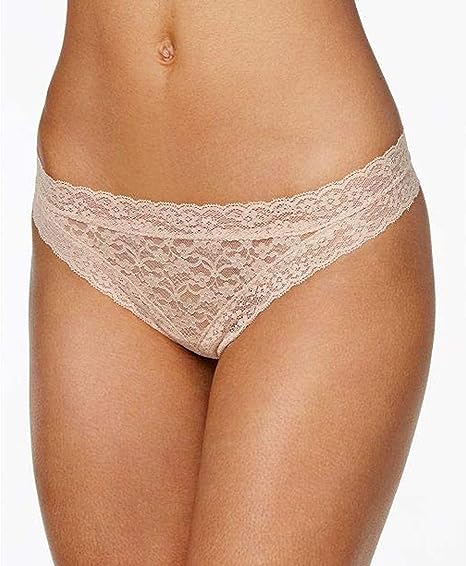 Jenni by Jennifer Moore Womens Intimate Cheeky Lace Trim Thong