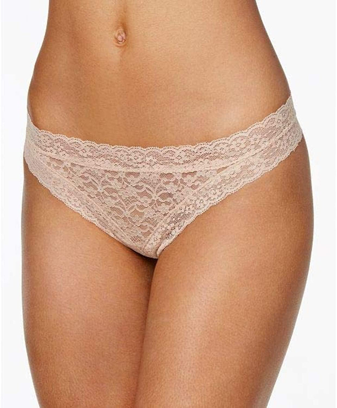 Jenni by Jennifer Moore Womens Intimate Cheeky Lace Trim Thong