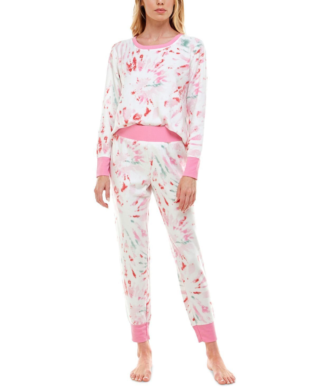 Roudelain Womens Long Sleeve Top and Leggings Pajama Set