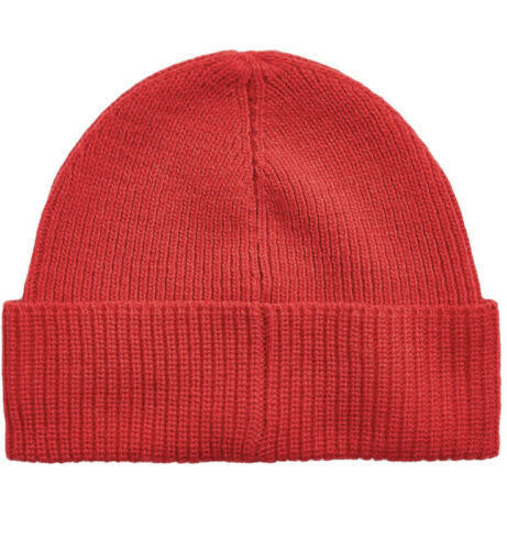 Ralph Lauren Polo Unisex Adults Bear Rib-Knit Beanie Red Size One Size