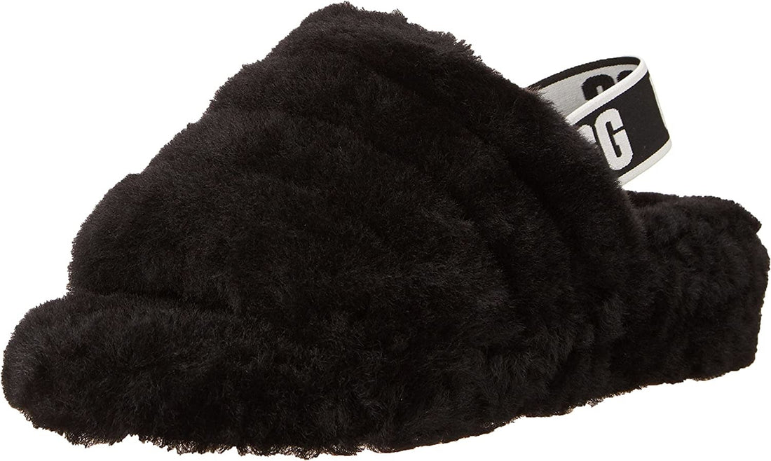 UGG Toddlers Fluff Yeah Slide Slipper Black