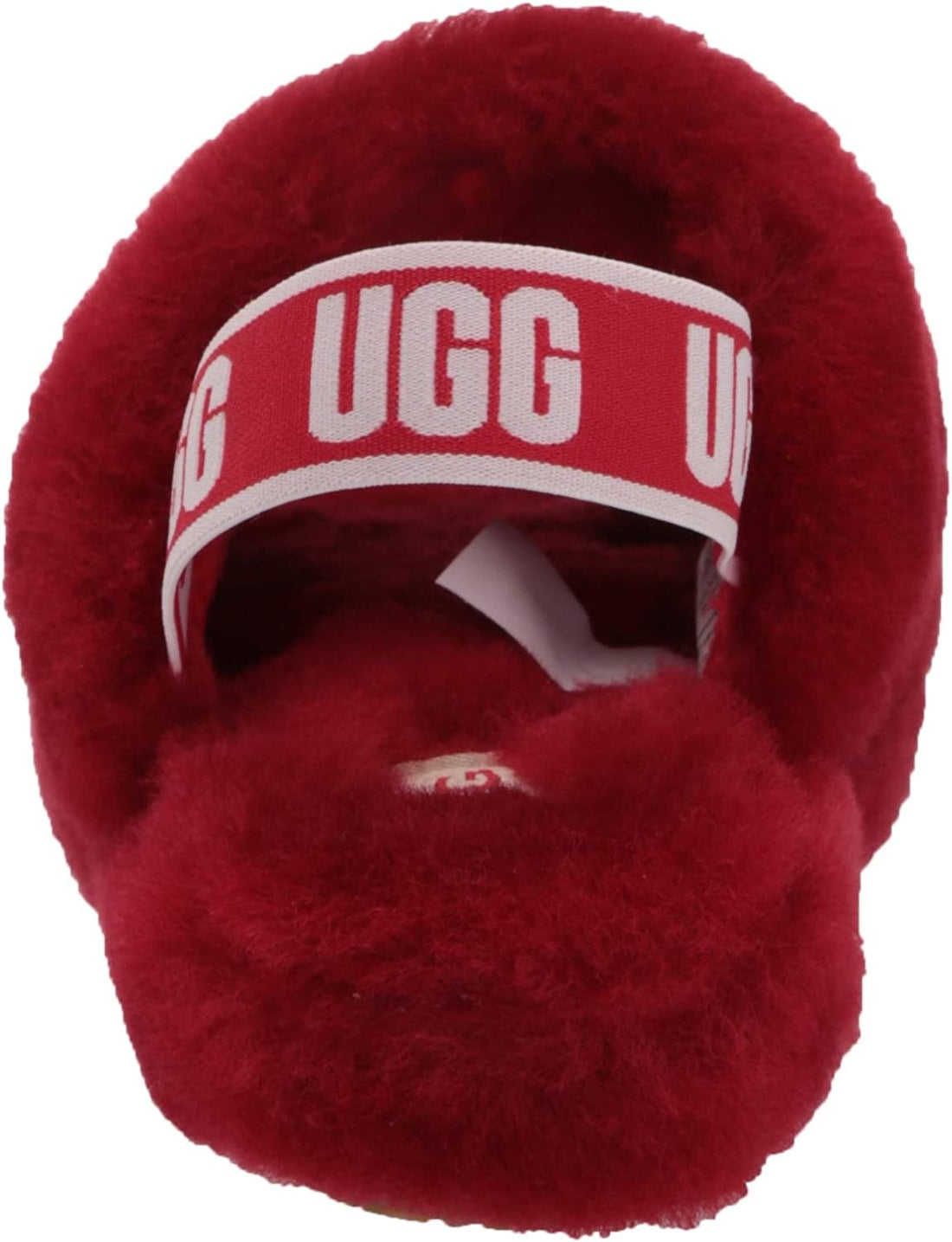 UGG Big Kids Fluff Yeah Slide Slipper Ribbon Red