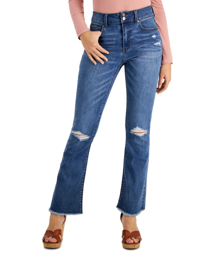 Vanilla Star Juniors Ripped High-Rise Jeans