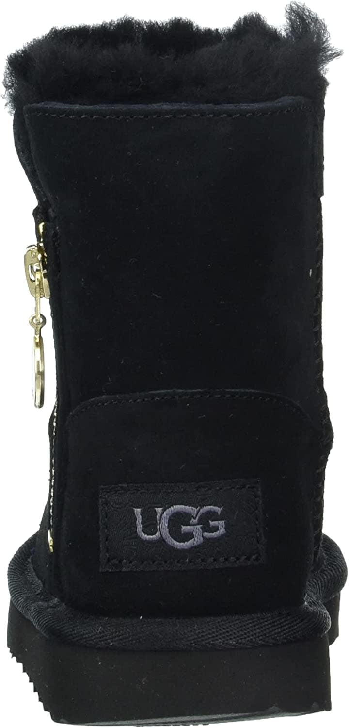 UGG Big Kids Bailey Zip Short Boots Black