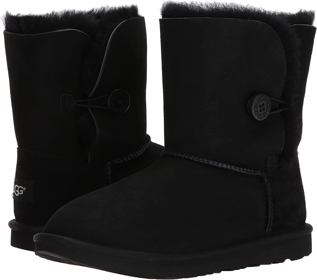 UGG Big Kids Bailey Button II Boots Black