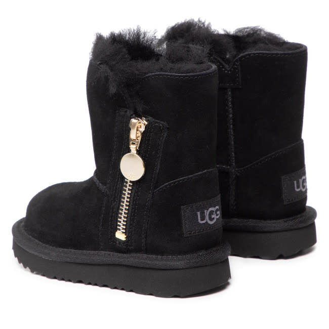 UGG Toddlers Bailey Zip Short Boots Black