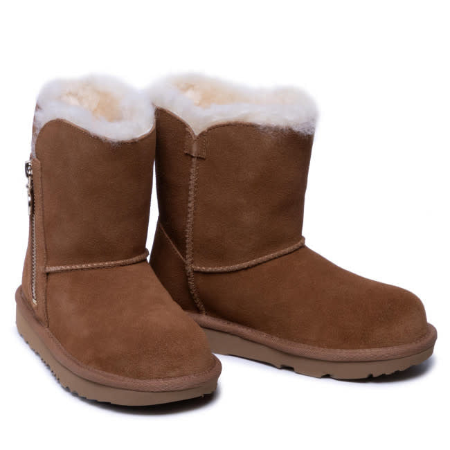 UGG Toddlers Bailey Zip Short Boots Chestnut