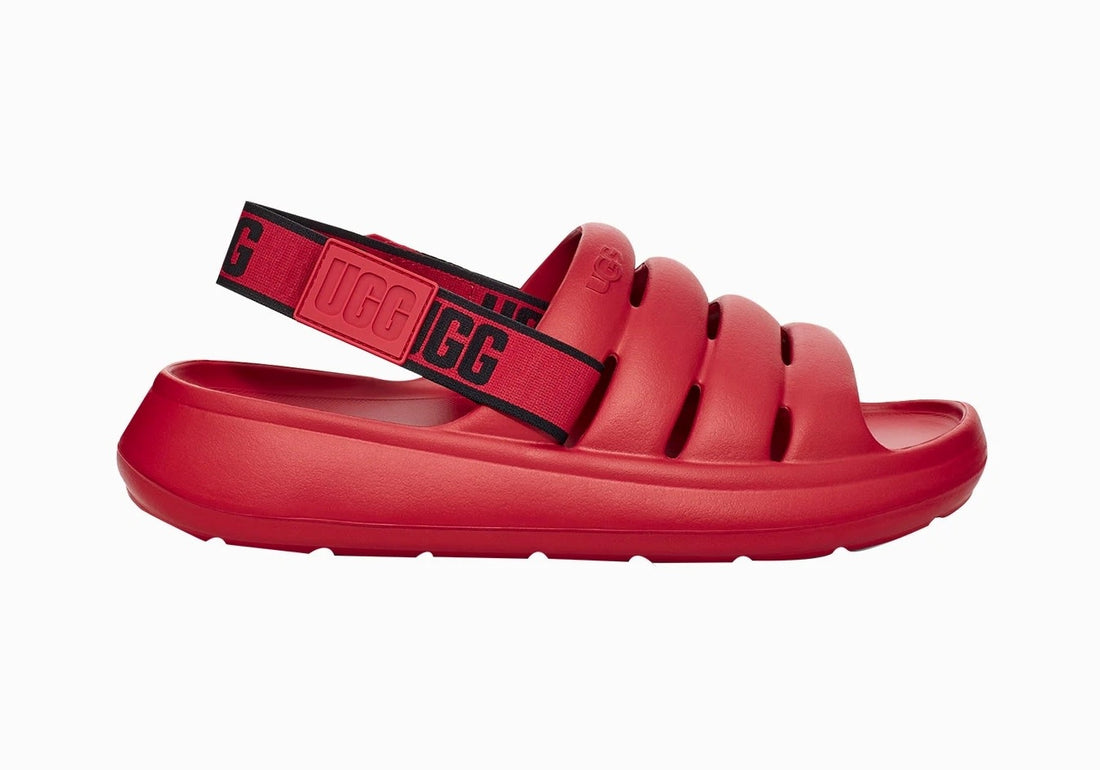 UGG Mens Sport Yeah Sandals Samba Red