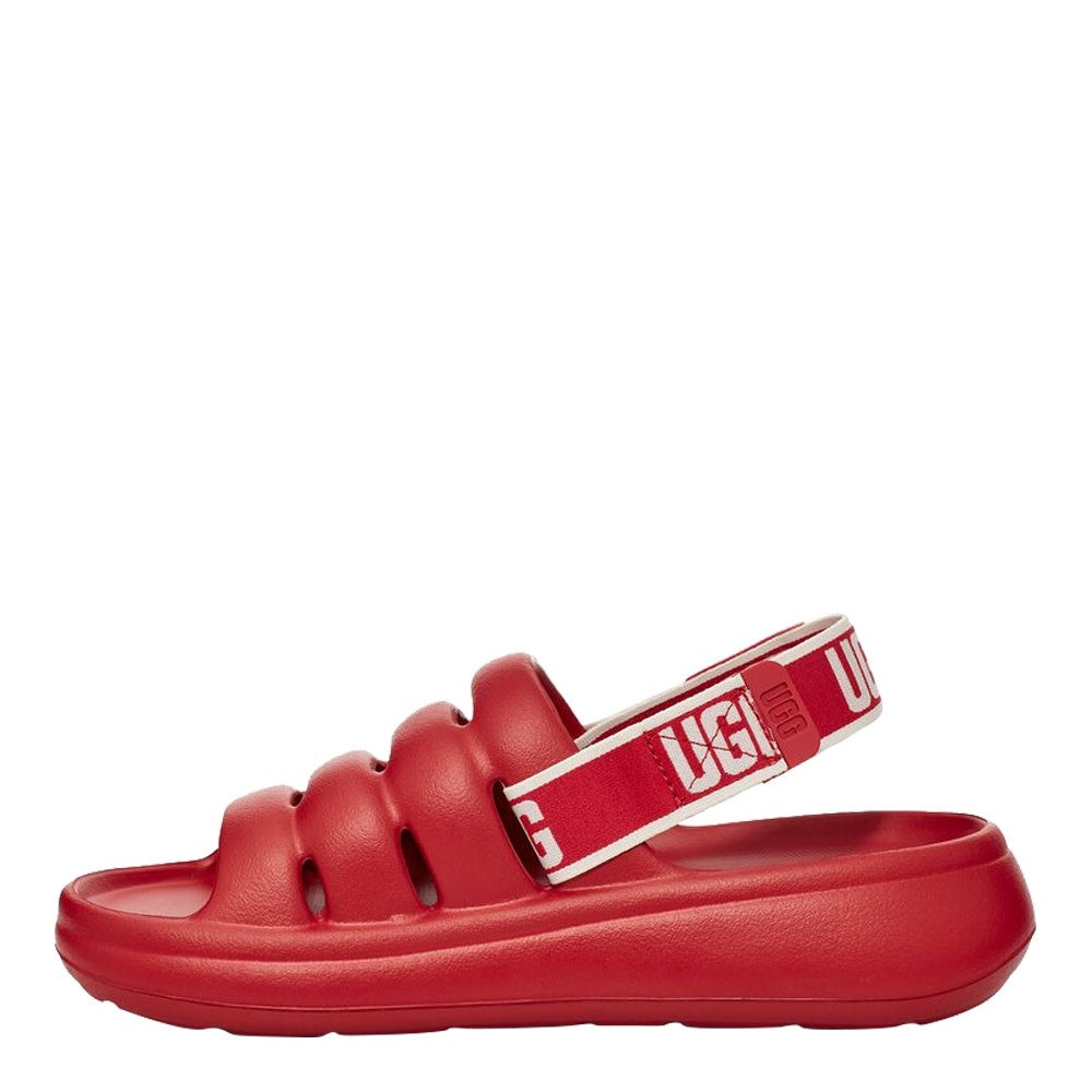 UGG Womens Sport Yeah Slides Samba Red