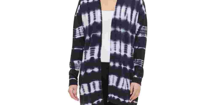 Calvin Klein Womens Cotton Tie Dye Cardigan,1-Piece