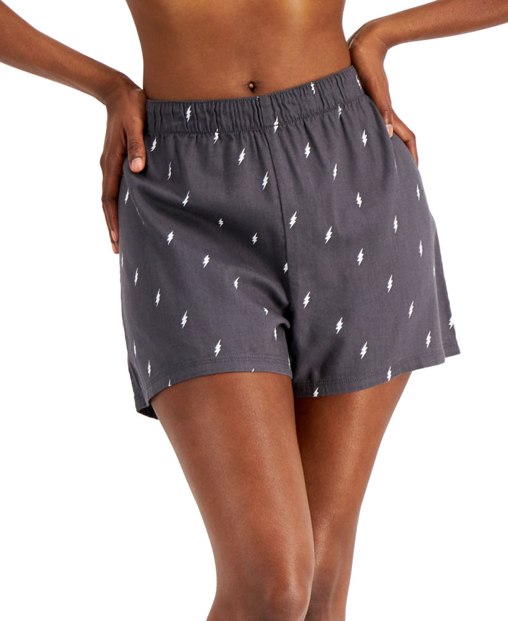 Jenni Womens Woven Boxer Pajama Shorts