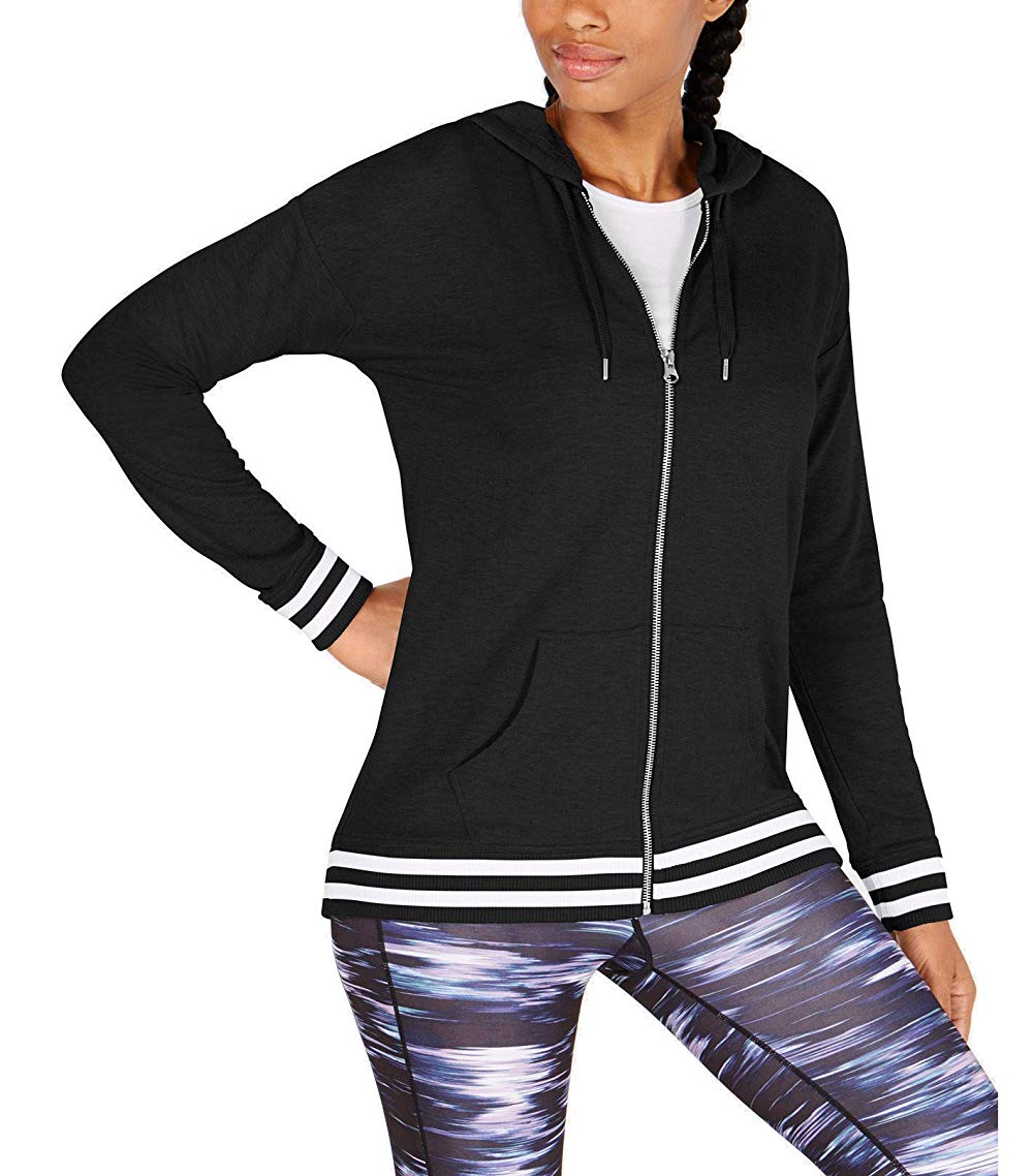 Ideology Womens Varsity Zip Hoodie