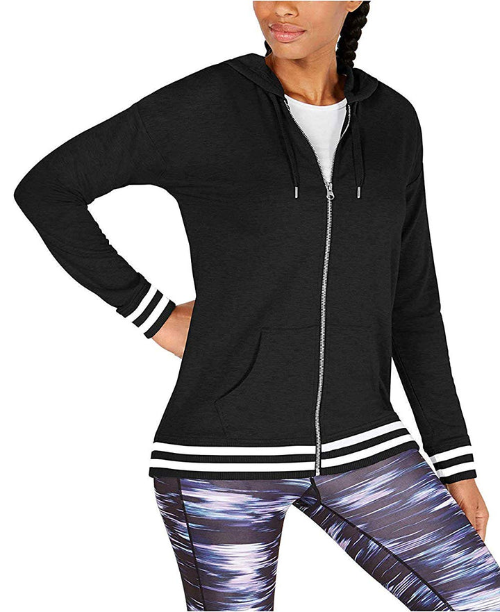 Ideology Womens Varsity Zip Hoodie