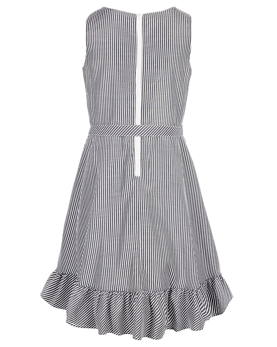 Us Angels Big Kid Girls Striped Ruffle Dress