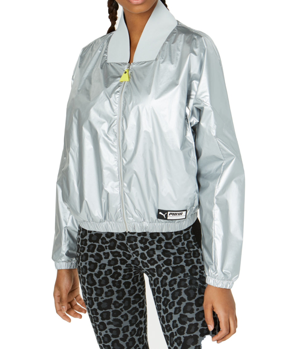 Puma Womens Tz Metallic Bomber Jacket