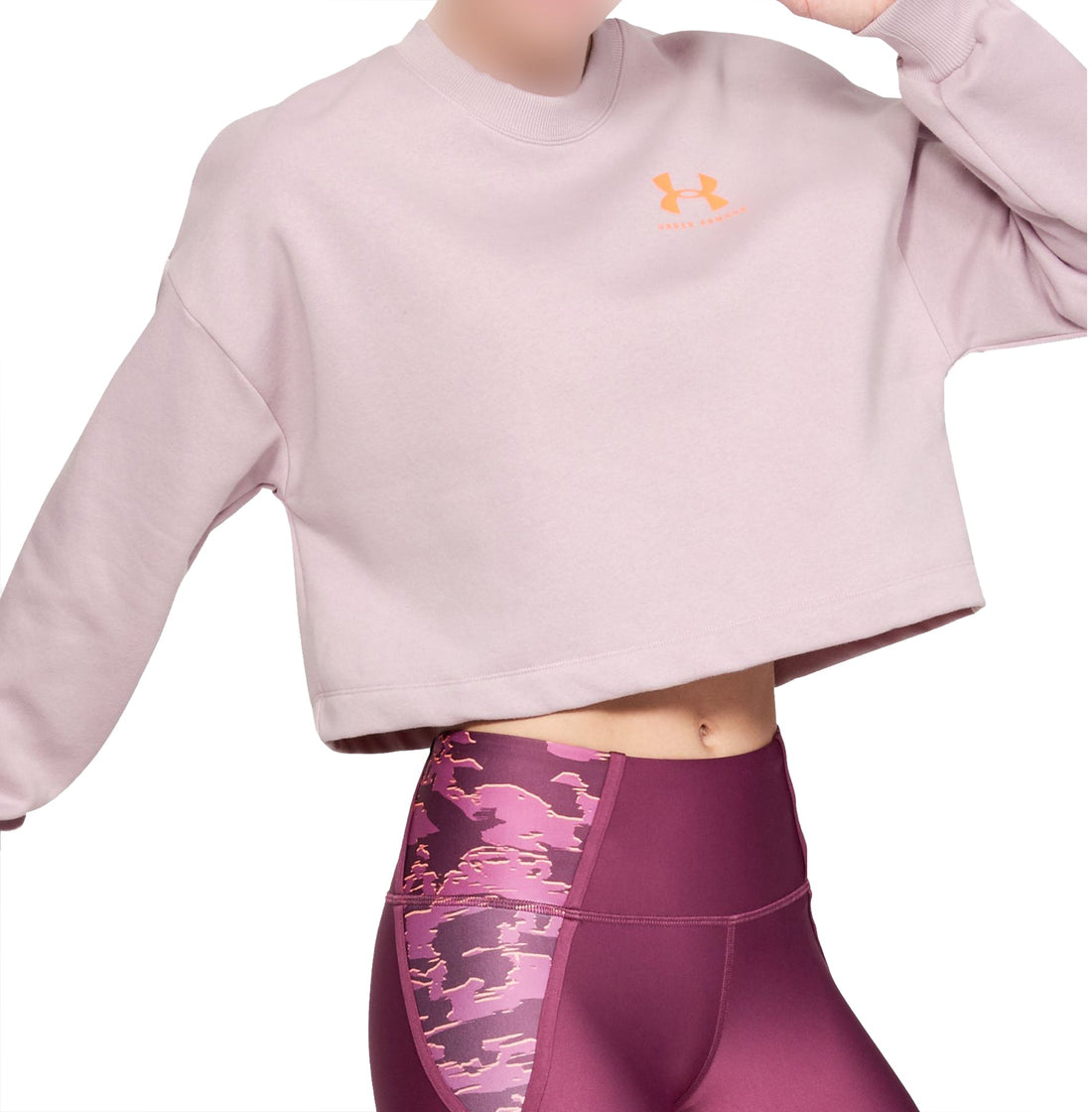 Under Armour Womens Rival Fleece Cropped Sweatshirt