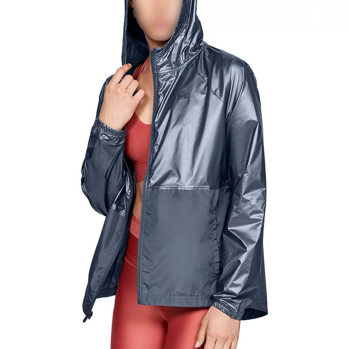 Under Armour Womens Activewear Ua Storm Metallic Hooded Jacket