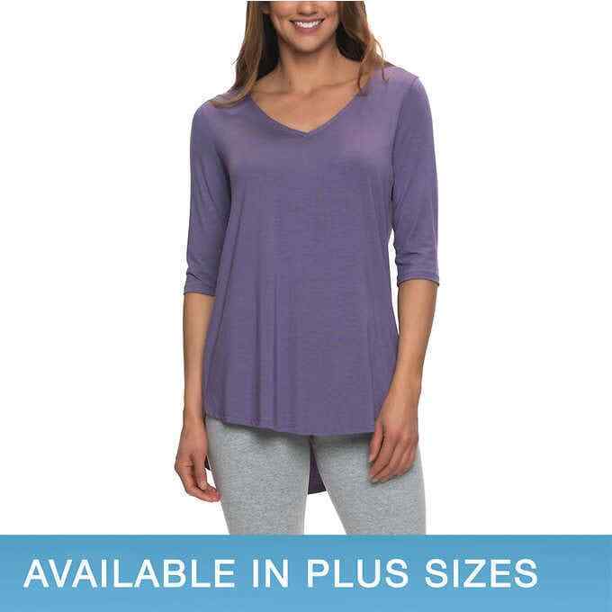 Well Worn Womens V Neck Soft Brushed Top