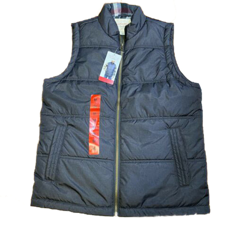 Weatherproof Mens Lined Puffer Zip Front Vest